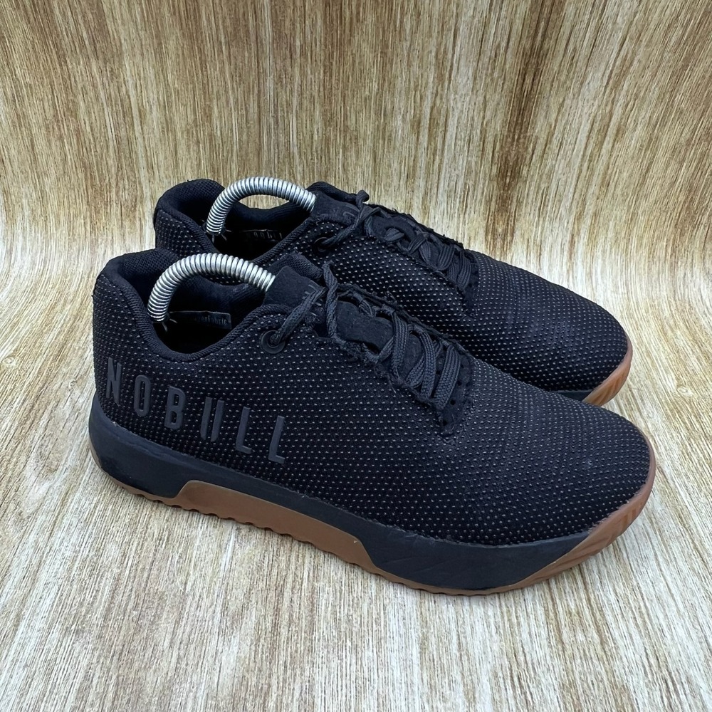 NOBULL Outwork Edge Womens Size 6 Training Shoes Black Low Top Gum Sole Sneakers